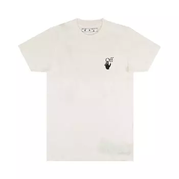 Off-White Узкая футболка Pascal Arrow Белая