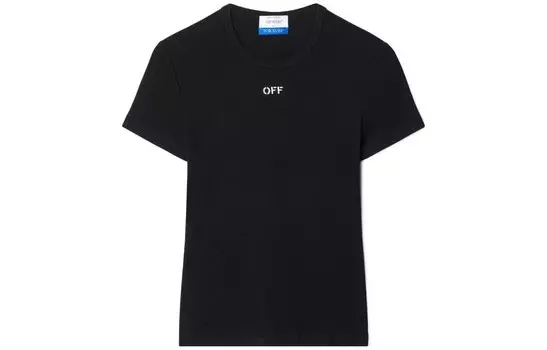 OFF-WHITE Женская футболка, цвет Black