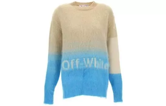 Свитер женский Off-White, синий / белый