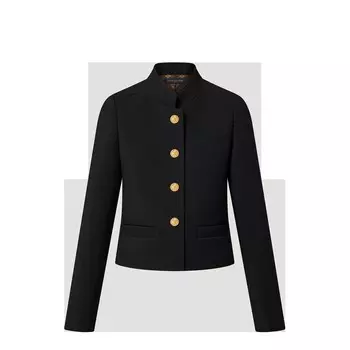 Офицерская куртка LV Button Louis Vuitton, черный