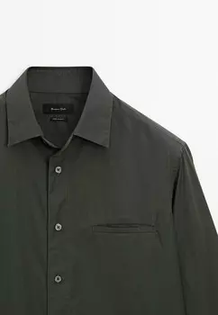 Официальная рубашка REGULAR FIT Massimo Dutti, хаки