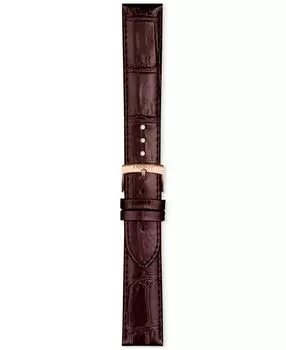 Официальный сменный коричневый кожаный ремешок для часов Tissot