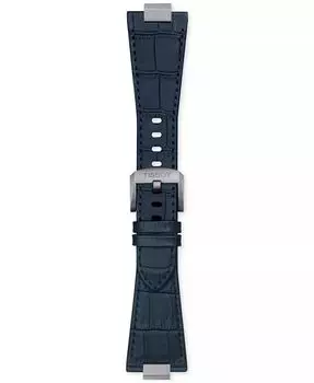 Официальный сменный синий кожаный ремешок для часов PRX Tissot, черный