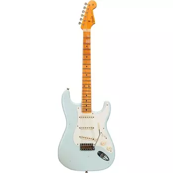 Ограниченная серия Fender Custom Shop '56 Stratocaster Relic, электрогитара Super Faded Aged Sonic Blue