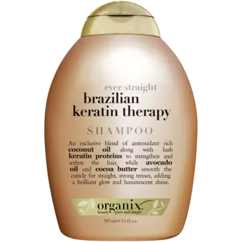 Ogx Brazilian Keratin Therapy Разглаживающий шампунь для волос, 385 мл