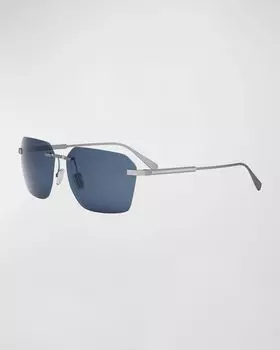 Окто солнцезащитные очки BVLGARI, цвет Matte Palladium Blue