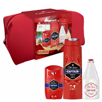 Old Spice Captain набор: мужской дезодорант-стик, 50 мл + гель для душа, 250 мл + лосьон после бритья, 100 мл
