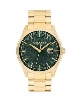 Оливер, часы, 41 мм COACH, зеленый