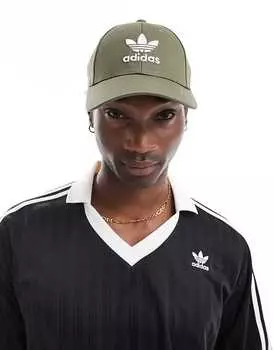 Оливково-зеленая бейсболка adidas Originals