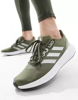 Оливково-зеленые кроссовки adidas Running Runfalcon 3.0 adidas