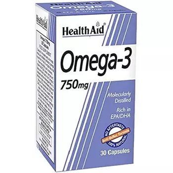 Омега-3 750 мг - 30 капсул, Healthaid