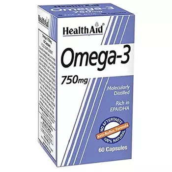 Омега 3 750 мг - 60 капсул, Healthaid