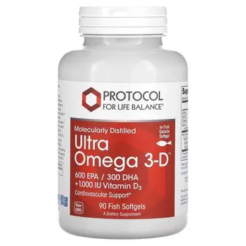 Омега 3-D Protocol for Life Balance Ultra, 90 капсул