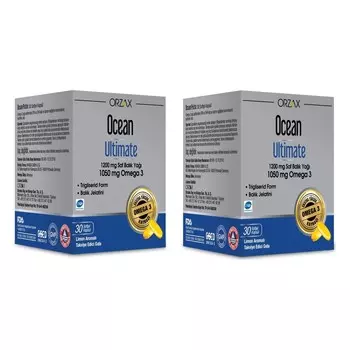 Омега-3 Ocean Ultimate 1050 мг, 2 упаковки по 30 капсул