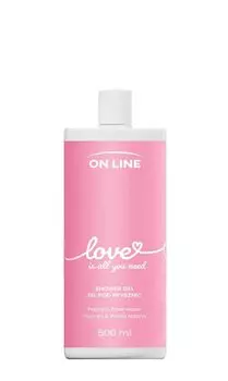 ON LINE Emotions, гель для душа Love - пион и розовая вода, 500 мл