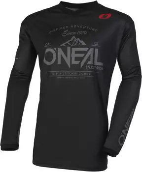 Джерси Oneal Element Dirt мотокросс, черный/серый