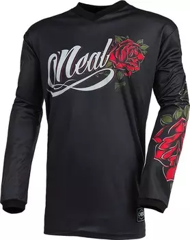 Джерси Oneal Element Roses мотокросс, черный/белый/красный