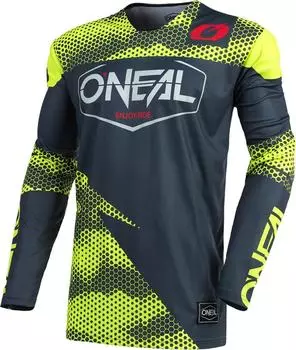 Джерси Oneal Mayhem Covert мотокросс, серый/желтый
