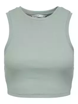 Only майка "ONLVILMA S/L CROPPED TANK TOP JRS NOOS", цвет Jadeite