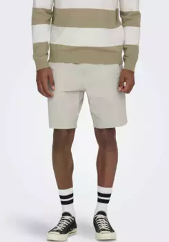 ONLY & SONS Шорты "ONSLINUS 0007 COT LIN SHORTS NOOS", цвет Silver Lining