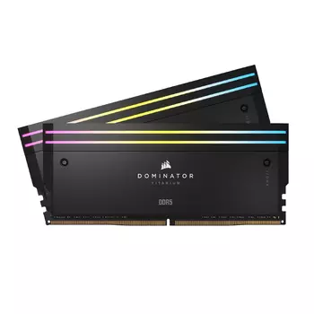 Оперативная память Corsair Dominator Titanium RGB, 48 Гб DDR5 (2x24 Гб), CL36, 7000 МГц, CMP48GX5M2B7000C36, черный