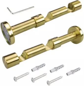 Опора Liedeco двойная, (1 шт.), для карнизов 16 мм 1,6 см, цвет goldfarben/matt