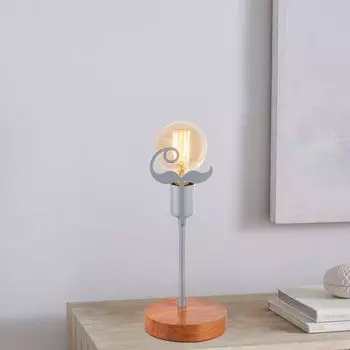 Opviq, Beami- Beami NTD, цвет орех,|,серебро, настольные лампы, 15 х 15 см, корпус металл