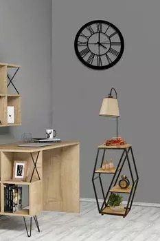 Opviq, Sembol- Sembol Yank Lambader Pramit Ak Hasr AbajurluLUN, плетеные, торшеры, 38 x 25 см, металлический корпус