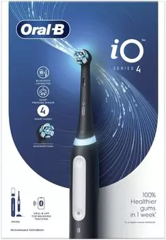 Oral-B iO4 Matt Blackэлектрическая зубная щетка, 1 шт.