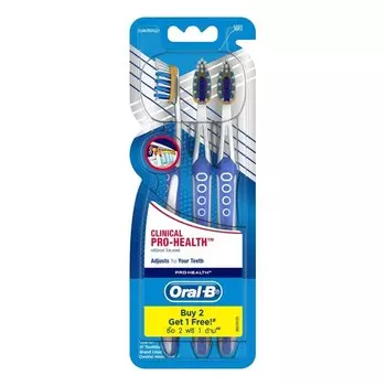 Oral B Зубная щетка Oral-B Pro-Health Clinical, 3 шт, Blue