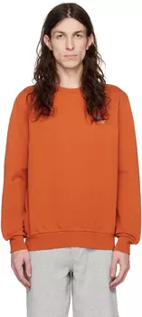 Оранжевая толстовка с брызгами краски Paul Smith
