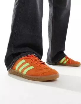 Оранжево-желтые кроссовки adidas Hamburg