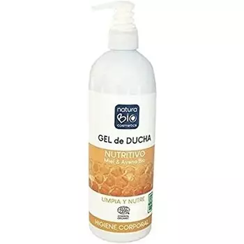 Органический гель для душа с медом и овсом 740мл Naturabio Cosmetics