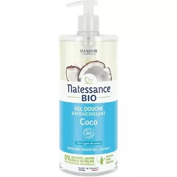 Органический освежающий гель для душа 1л Natessance