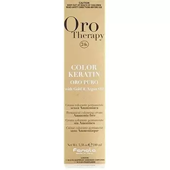 Oro Puro Therapy Color Кератиновая краска для волос 100 мл 11.1 Супер Платиновый Пепельный Блондин, Fanola