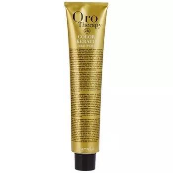 Oro Puro Therapy Color Кератиновая краска для волос 100 мл 8.1 Пепельный блондин, Fanola