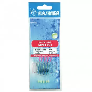 Оснастка Пастерностер Mini Fish 5 крючок №4 FLASHMER