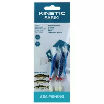 Оснастки Kinetic Sabiki Mini Makk, прозрачный