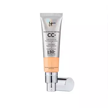 Основа под макияж с полным покрытием Cc+ Cream Full-Coverage Foundation With Spf 50+ It Cosmetics, цвет neutral medium
