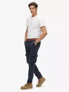 Основные брюки-карго Superdry, цвет Eclipse Navy