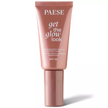 Осветляющая тональная основа для лица 4 дюйма, 30 мл Paese Get the glow look, цвет 4w