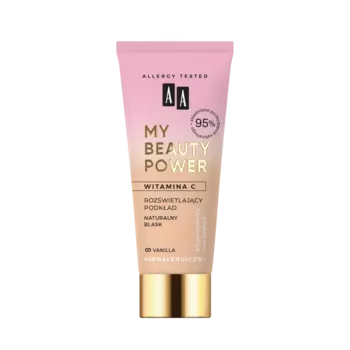 Осветляющий тональный крем для лица ваниль Aa My Beauty Power, 30 мл