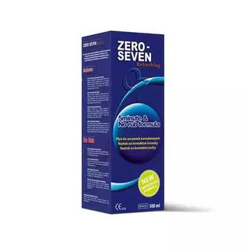 Освежающая жидкость для линз, 500 мл Zero Seven