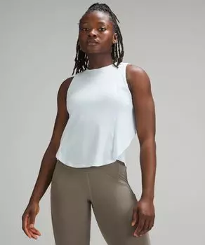 Отложная майка для бега Lululemon, синий