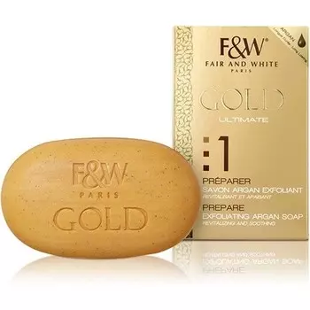 Отшелушивающее аргановое мыло Gold Fair & White