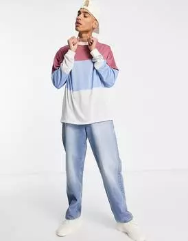 Oversize-футболка с длинными рукавами в полоску ASOS DESIGN ASOS DESIGN