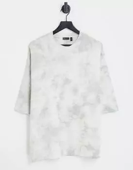 Oversize-футболка в полоску ASOS DESIGN с однотонным принтом