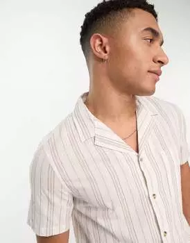 Овсяная рубашка с принтом New Look