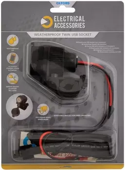 Розетка Oxford Dual USB с креплением
