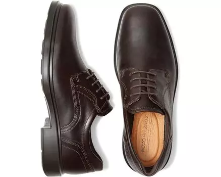 Оксфорды ECCO Helsinki 2.0 Plain Toe Tie, цвет Mocha
